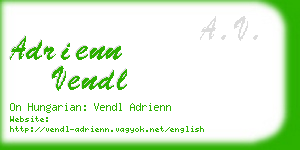 adrienn vendl business card